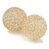 3" Gold Faux Crystal and Gold Decorative Orb Tabletop Sculpture