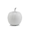 13" White Aluminum Decorative Apple Tabletop Sculpture