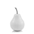 White Medium Pear Shaped Aluminum Accent Home Decor