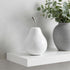 White Medium Pear Shaped Aluminum Accent Home Decor