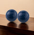 3" Blue Aluminum Decorative Orb Tabletop Sculpture