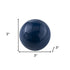 3" Blue Aluminum Decorative Orb Tabletop Sculpture