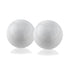 3" White Aluminum Decorative Orb Tabletop Sculpture