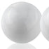 3" White Aluminum Decorative Orb Tabletop Sculpture