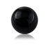3" Black Enameled Aluminum Decorative Sphere