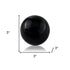 3" Black Enameled Aluminum Decorative Sphere