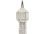 40" Silver Faux Crystal and Silver Tabletop Sculpture