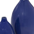 Set of Two Cobalt Ceramic Round Table Vases