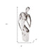 21" Nickel Glass Tabletop Sculpture
