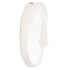 10" White Ceramic Face Round Wall Decor
