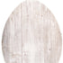 12" X 9" White Easter Solid Wood Hanging Dimensional Sculpture