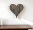 18" Weathered Gray Reclaimed Wood Heart Wall Decor