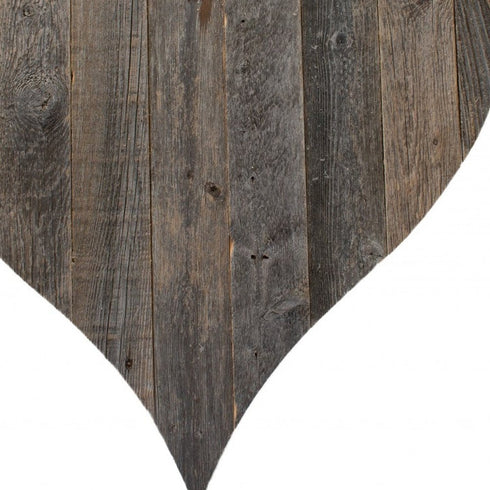 18" Weathered Gray Reclaimed Wood Heart Wall Decor