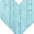 12" Turquoise Reclaimed Wood Heart Wall Decor
