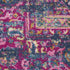8' X 10' Blue And Pink Medallion Distressed Area Rug