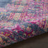 8' X 10' Blue And Pink Medallion Distressed Area Rug