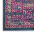 8' X 10' Blue And Pink Medallion Distressed Area Rug