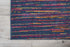 8' X 10' Blue And Orange Abstract Area Rug