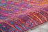 8' X 10' Blue And Orange Abstract Area Rug