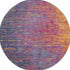 8' X 10' Blue And Orange Abstract Area Rug