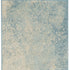 8' Blue And Ivory Abstract Runner Rug