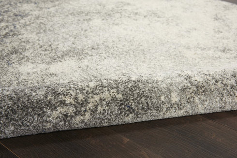 8' X 10' Gray And Ivory Abstract Area Rug