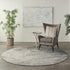 8' X 10' Gray And Ivory Abstract Area Rug