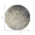 8' X 10' Gray And Ivory Abstract Area Rug