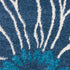 10' Blue And Gold Floral Runner Rug