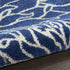 8' X 10' Blue And Ivory Floral Area Rug