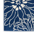 8' X 10' Blue And Ivory Floral Area Rug