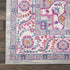 8' X 10' Light Gray And Pink Medallion Area Rug