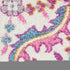 8' X 10' Light Gray And Pink Medallion Area Rug
