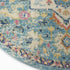 8' Ivory And Blue Oriental Distressed Round Rug