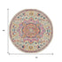 8' X 10' Pink And Ivory Southwestern Distressed Area Rug