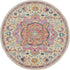 8' X 10' Pink And Ivory Southwestern Distressed Area Rug