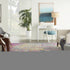 8' X 10' Yellow And Gray Abstract Area Rug