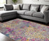 8' X 10' Yellow And Gray Abstract Area Rug