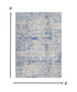 6' X 9' Blue And Gray Geometric Area Rug