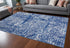 6' X 9' Ivory And Blue Geometric Area Rug