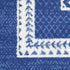 6' X 9' Blue And White Geometric Area Rug