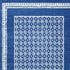 6' X 9' Blue And White Geometric Area Rug