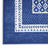 6' X 9' Blue And White Geometric Area Rug