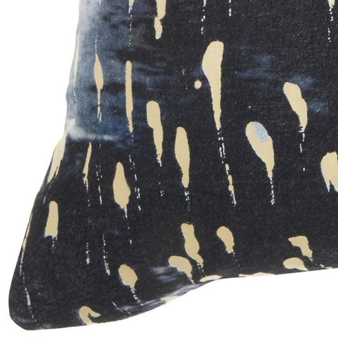 Blue Abstract Lumbar Pillow