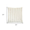 Glam Ivory And Gold Accent Throw Pillow With Beaded Details
