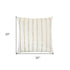 Glam Ivory And Gold Accent Throw Pillow With Beaded Details