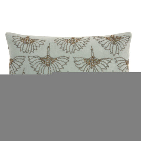 Brilliant Celadon Blue Lumbar Pillow