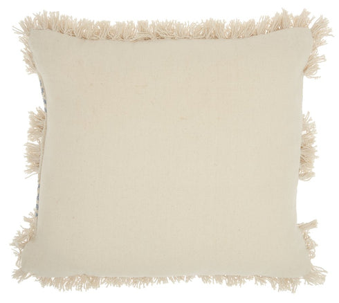 Blue Diamond Patterned Throw Pillow