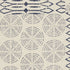 20" Indigo And Ivory Geometric Cotton Throw Pillow