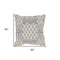 Indigo And Ivory Floral Waves Throw Pillow